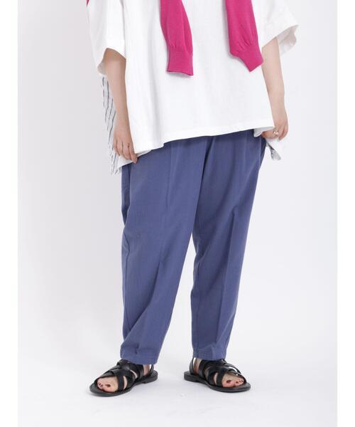 Samansa Mos2（サマンサ モスモス）の「【接触冷感・抗菌防臭】センタープレスタックパンツ（その他パンツ・レディース・ブルー/ブラック/ベージュ/イエロー・F）」の10枚目の写真