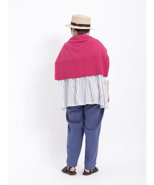 Samansa Mos2（サマンサ モスモス）の「【接触冷感・抗菌防臭】センタープレスタックパンツ（その他パンツ・レディース・ブルー/ブラック/ベージュ/イエロー・F）」の12枚目の写真