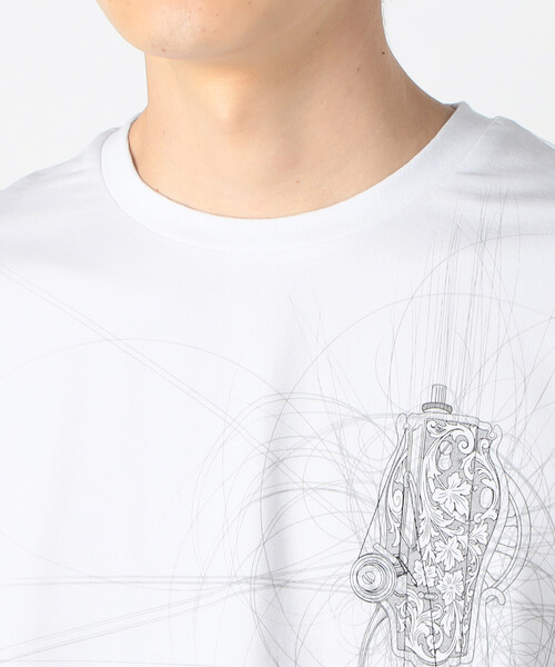 COMME CA ISM（コムサイズム）の「京源 プリントＴシャツ「鼓動」（Tシャツ/カットソー・メンズ・ホワイト/ブラック・SMALL/MEDIUM/LARGE/X-LARGE）」の10枚目の写真