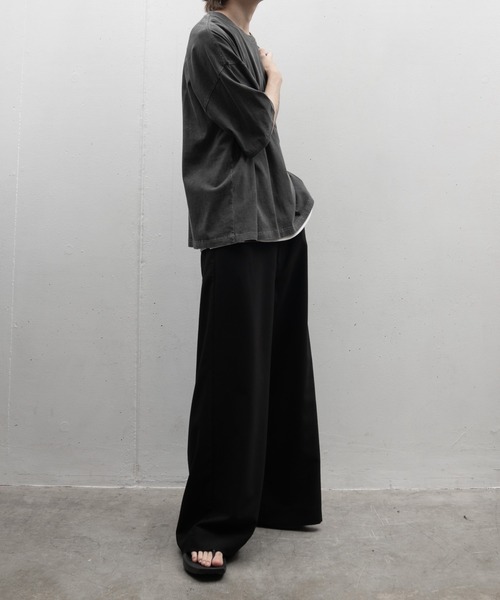 EDDEN ELLEN（エデンエレン）の「【EDDEN ELLEN】vintage wash pigment Tee / ヴィンテージウォッシュピグメントTシャツ（Tシャツ/カットソー・メンズ・パープル/ホワイト/グリーン/チャコールグレー・SMALL/MEDIUM/LARGE）」の13枚目の写真