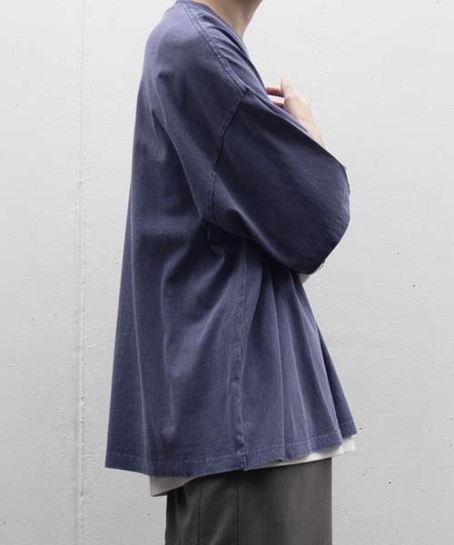 EDDEN ELLEN（エデンエレン）の「【EDDEN ELLEN】vintage wash pigment Tee / ヴィンテージウォッシュピグメントTシャツ（Tシャツ/カットソー・メンズ・パープル/ホワイト/グリーン/チャコールグレー・SMALL/MEDIUM/LARGE）」の14枚目の写真