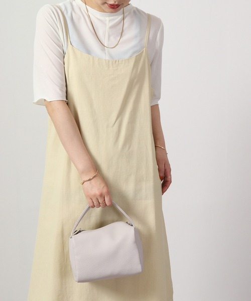 &soiree(アンドソワレ)の「&soiree スリットキャミワンピース(ワンピース・レディース・ブラック/カーキ・F)」の1枚目の写真