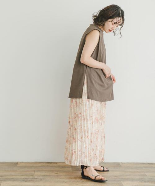 セール】フラワープリントプリーツスカート（スカート）｜ITEMS