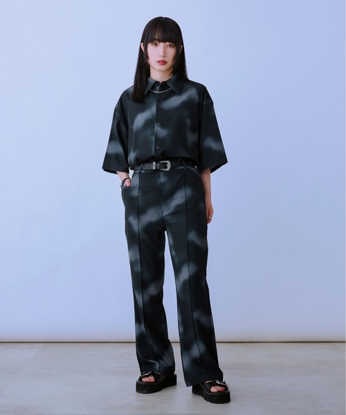 Ellno Loset（エルノロゼット）の「美脚ブラーフレアパンツ/セットアップ対応（その他パンツ・メンズ・グレー/ブラック/ブルーグレー・SMALL/MEDIUM/LARGE）」の18枚目の写真