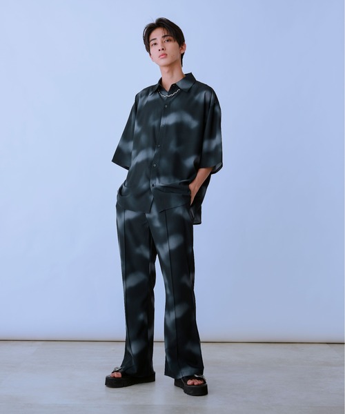 Ellno Loset（エルノロゼット）の「美脚ブラーフレアパンツ/セットアップ対応（その他パンツ・メンズ・グレー/ブラック/ブルーグレー・SMALL/MEDIUM/LARGE）」の5枚目の写真