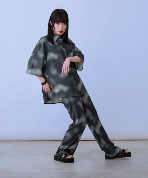 Ellno Loset（エルノロゼット）の「美脚ブラーフレアパンツ/セットアップ対応（その他パンツ・メンズ・グレー/ブラック/ブルーグレー・SMALL/MEDIUM/LARGE）」の15枚目の写真