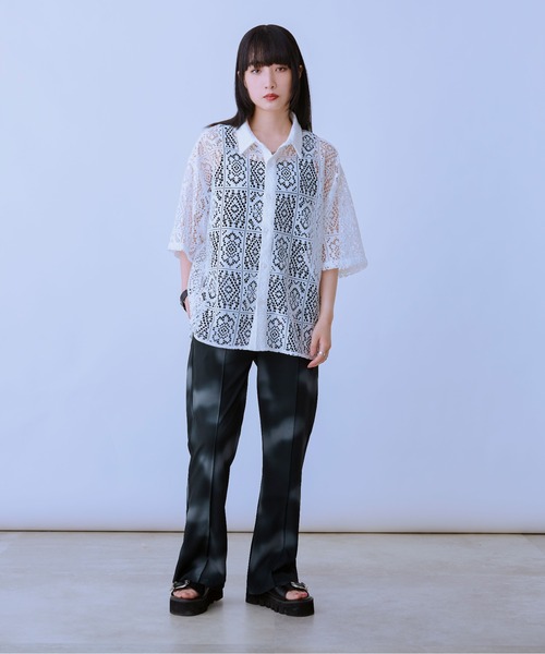 Ellno Loset（エルノロゼット）の「美脚ブラーフレアパンツ/セットアップ対応（その他パンツ・メンズ・グレー/ブラック/ブルーグレー・SMALL/MEDIUM/LARGE）」の19枚目の写真