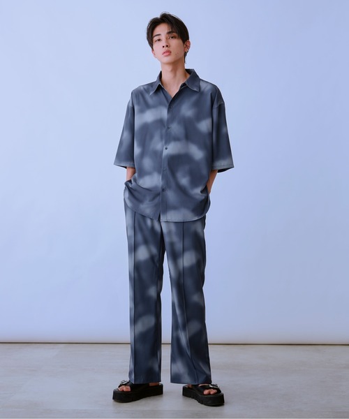 Ellno Loset（エルノロゼット）の「美脚ブラーフレアパンツ/セットアップ対応（その他パンツ・メンズ・グレー/ブラック/ブルーグレー・SMALL/MEDIUM/LARGE）」の11枚目の写真