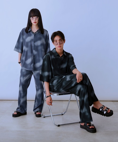 Ellno Loset（エルノロゼット）の「美脚ブラーフレアパンツ/セットアップ対応（その他パンツ・メンズ・グレー/ブラック/ブルーグレー・SMALL/MEDIUM/LARGE）」の21枚目の写真