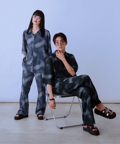 Ellno Loset（エルノロゼット）の「美脚ブラーフレアパンツ/セットアップ対応（その他パンツ・メンズ・グレー/ブラック/ブルーグレー・SMALL/MEDIUM/LARGE）」の12枚目の写真