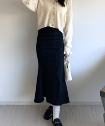 【韓国コーデに!】デニムマーメイドスカート