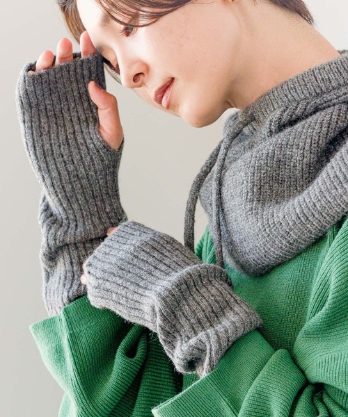 LEPSIM（レプシィム）の「アームウォーマー　966361（アームカバー・レディース・アイボリー/ライム/グレー/オレンジ・ONE SIZE）」の2枚目の写真