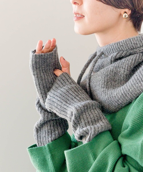 LEPSIM（レプシィム）の「アームウォーマー　966361（アームカバー・レディース・アイボリー/ライム/グレー/オレンジ・ONE SIZE）」の10枚目の写真