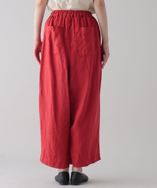 studio CLIP(スタディオクリップ)の「《natural by clip》リネンピースダイタックパンツ(その他パンツ・レディース・グレー/レッド/ブラウン・FREE)」の19枚目の写真