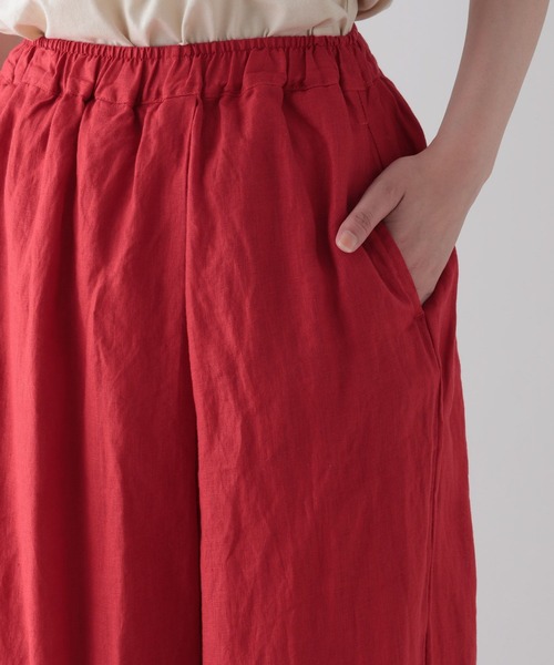 studio CLIP(スタディオクリップ)の「《natural by clip》リネンピースダイタックパンツ(その他パンツ・レディース・グレー/レッド/ブラウン・FREE)」の21枚目の写真