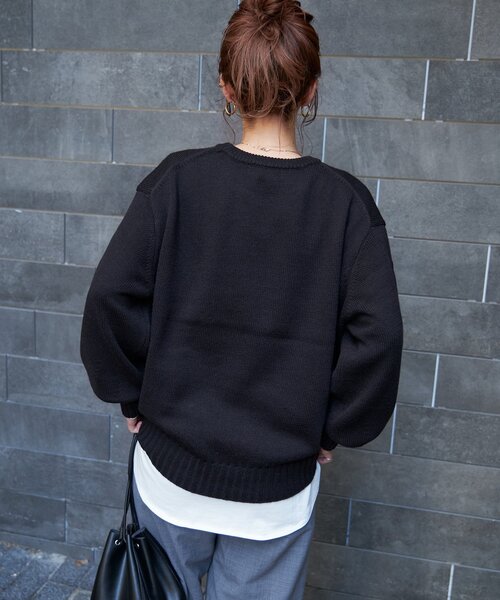 B.C STOCK（ベーセーストック）の「ロゴインターシャプルオーバー