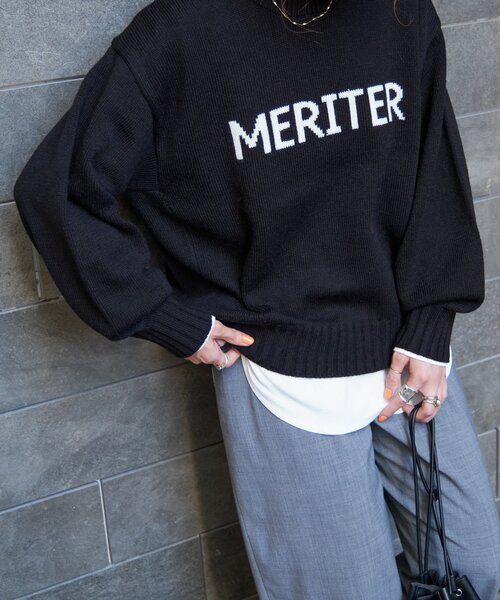 B.C STOCK(ベーセーストック)の「ロゴインターシャプルオーバー(ニット/セーター・レディース・グリーン/チャコールグレー/ブラック・FREE)」の18枚目の写真