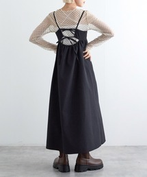 w closet | バックリボンギャザーキャミワンピース(ワンピース)