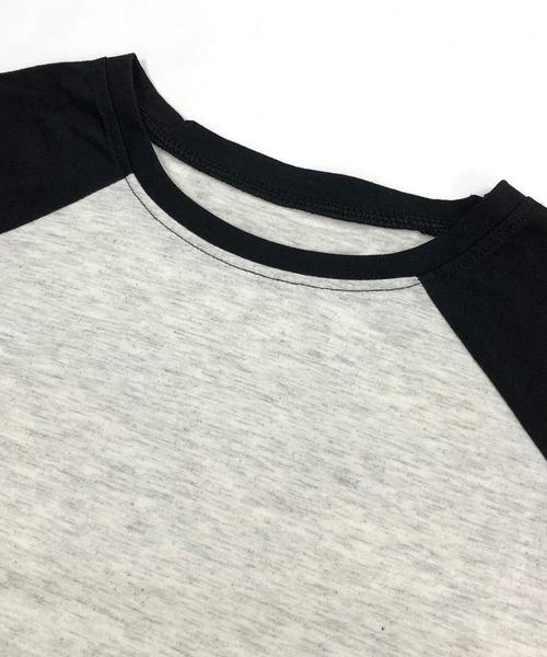 SHEENA(シーナ)の「配色ラグランクロップド丈シンプルロンT(Tシャツ/カットソー・レディース・グリーン/ブラック/モカ・M)」の17枚目の写真