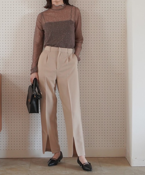 AmiAmi（アミアミ）の「サイドリボンローヒールパンプス/ポインテッドトゥ3センチヒール（パンプス・レディース・シルバー/ブラック/グレイッシュベージュ・L/LL/M/S）」の14枚目の写真