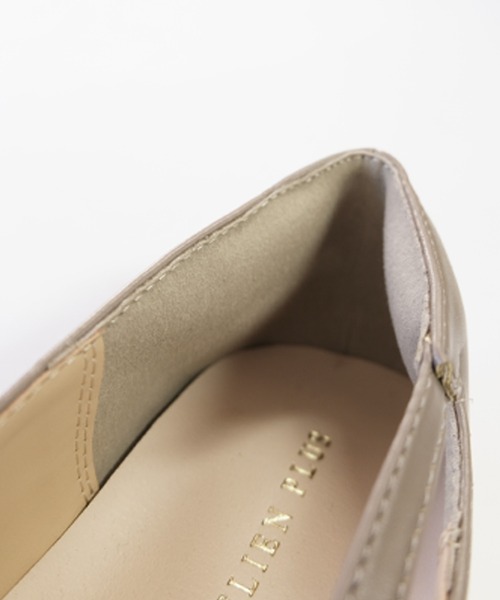 AmiAmi（アミアミ）の「サイドリボンローヒールパンプス/ポインテッドトゥ3センチヒール（パンプス・レディース・シルバー/ブラック/グレイッシュベージュ・L/LL/M/S）」の18枚目の写真