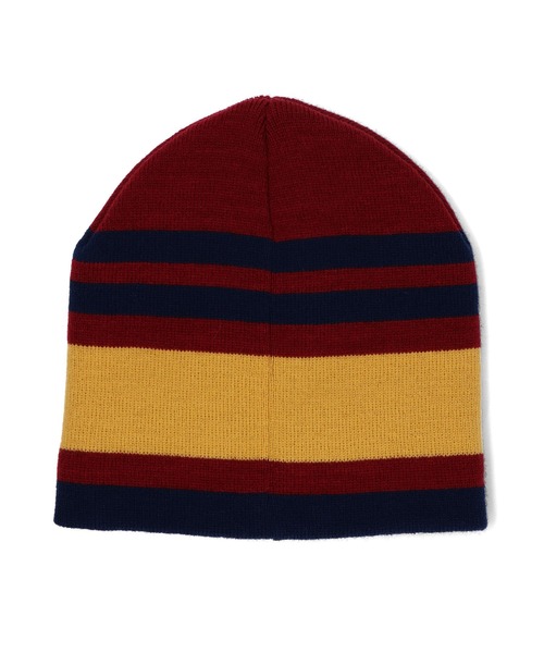 XLARGE（エクストララージ）の「LINED SINGLE BEANIE（ニットキャップ/ビーニー・メンズ・ブラック/バーガンディー・ONE SIZE）」の4枚目の写真