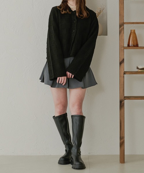 Ambre Neige(アンブルネージュ)の「ブロックニットジャケット/【WEB/EC限定商品】(その他アウター・レディース・ブラック/アイボリー/ベビーピンク・FREE)」の17枚目の写真