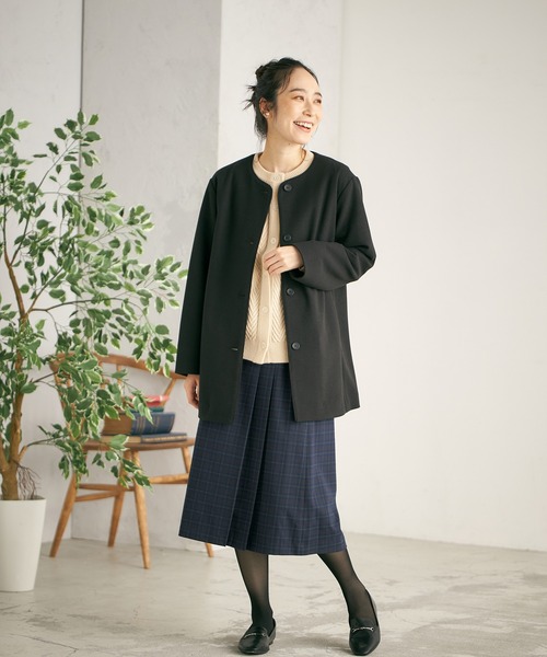 DECOY SINCE 1981（デコイシンスイチキュウハチイチ）の「ラップ風スカート（スカート・レディース・ブラウン/ネイビー/ブルー・70/64/67）」の11枚目の写真