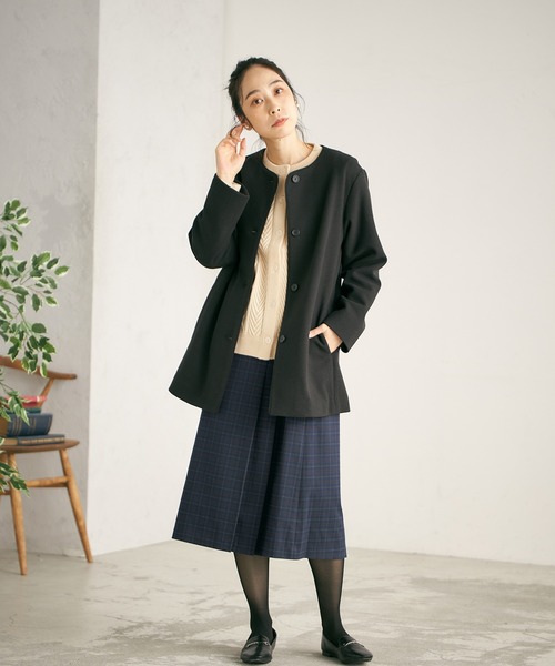 DECOY SINCE 1981（デコイシンスイチキュウハチイチ）の「ラップ風スカート（スカート・レディース・ブラウン/ネイビー/ブルー・70/64/67）」の13枚目の写真