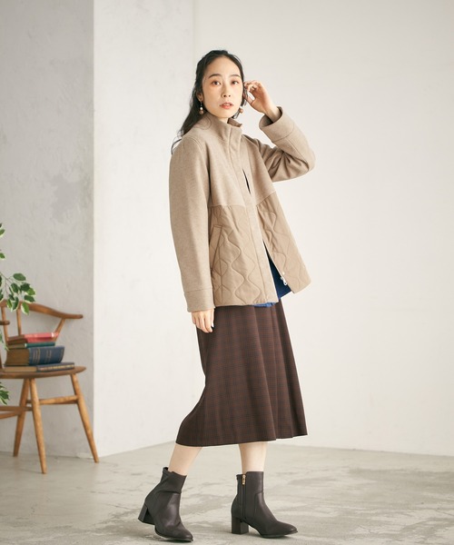 DECOY SINCE 1981（デコイシンスイチキュウハチイチ）の「ラップ風スカート（スカート・レディース・ブラウン/ネイビー/ブルー・70/64/67）」の16枚目の写真