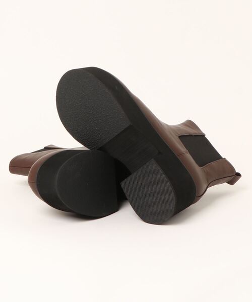 Fabby fabby（ファビィーファビィー）の「厚底サイドゴアブーツ（ブーツ・レディース・ブラック/ブラウン・MEDIUM/LARGE/SMALL）」の4枚目の写真