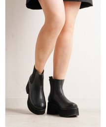 厚底サイドゴアブーツ