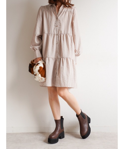 Fabby fabby（ファビィーファビィー）の「厚底サイドゴアブーツ（ブーツ・レディース・ブラック/ブラウン・MEDIUM/LARGE/SMALL）」の16枚目の写真