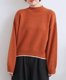 RETRO GIRL | バイカラーニットPO(ニット/セーター)