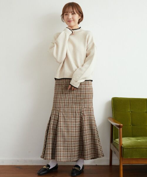 RETRO GIRL（レトロガール）の「バイカラーニットPO（ニット/セーター・レディース・ホワイト/ブルー/オレンジ/ブラック/ホワイト系その他・FREE）」の11枚目の写真