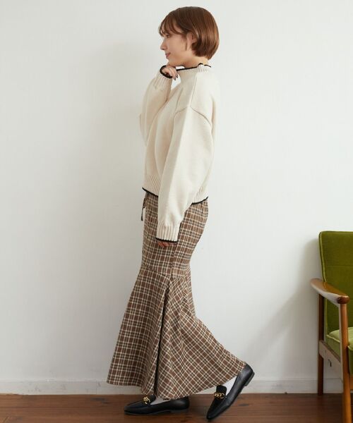 RETRO GIRL（レトロガール）の「バイカラーニットPO（ニット/セーター・レディース・ホワイト/ブルー/オレンジ/ブラック/ホワイト系その他・FREE）」の12枚目の写真