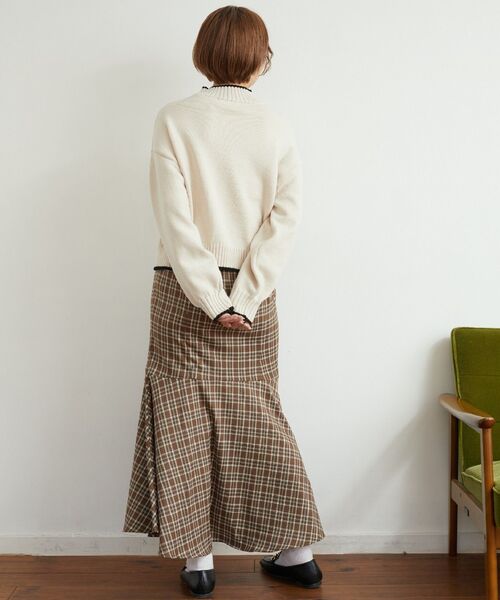 RETRO GIRL（レトロガール）の「バイカラーニットPO（ニット/セーター・レディース・ホワイト/ブルー/オレンジ/ブラック/ホワイト系その他・FREE）」の14枚目の写真