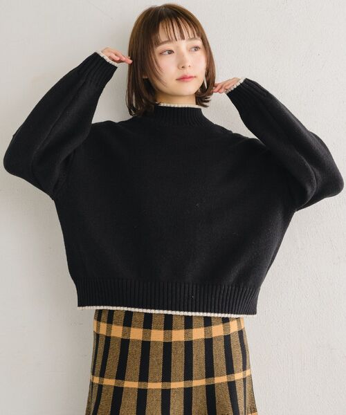 RETRO GIRL（レトロガール）の「バイカラーニットPO（ニット/セーター・レディース・ホワイト/ブルー/オレンジ/ブラック/ホワイト系その他・FREE）」の15枚目の写真