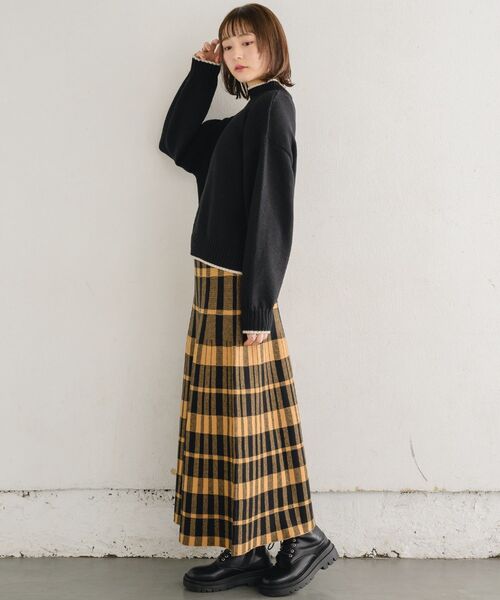 RETRO GIRL（レトロガール）の「バイカラーニットPO（ニット/セーター・レディース・ホワイト/ブルー/オレンジ/ブラック/ホワイト系その他・FREE）」の19枚目の写真