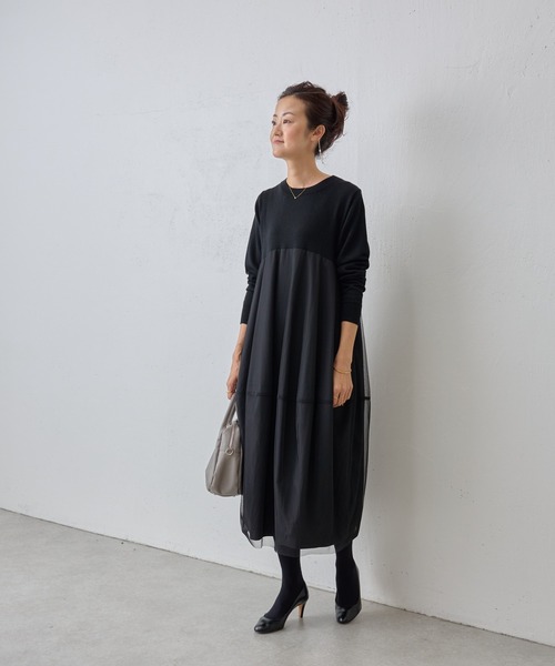 BEARDSLEY（ビアズリー）の「ニットチュールマルワンピース