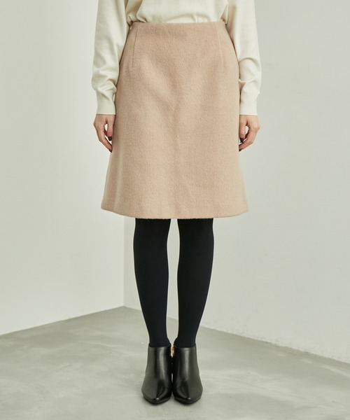 ROPE' PICNIC（ロペピクニック）の「☆リンクコーデ/シャギーチェック台形スカート（スカート・レディース・ブルー系その他6/ブラック/キャメル/キナリ/ホワイト系その他2・38/36）」の11枚目の写真