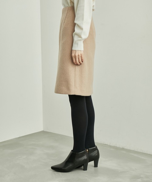 ROPE' PICNIC（ロペピクニック）の「☆リンクコーデ/シャギーチェック台形スカート（スカート・レディース・ブルー系その他6/ブラック/キャメル/キナリ/ホワイト系その他2・38/36）」の12枚目の写真