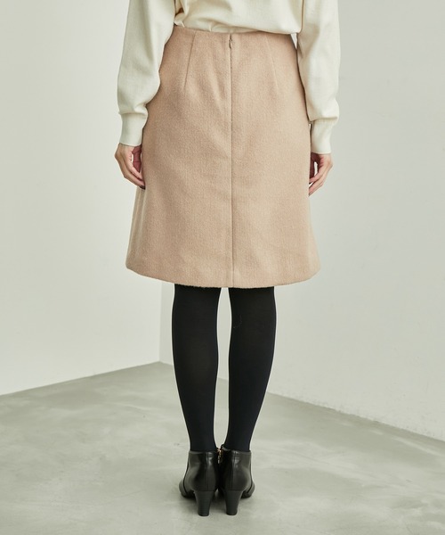 ROPE' PICNIC（ロペピクニック）の「☆リンクコーデ/シャギーチェック台形スカート（スカート・レディース・ブルー系その他6/ブラック/キャメル/キナリ/ホワイト系その他2・38/36）」の13枚目の写真