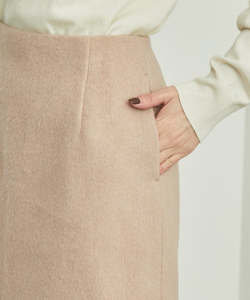 ROPE' PICNIC（ロペピクニック）の「☆リンクコーデ/シャギーチェック台形スカート（スカート・レディース・ブルー系その他6/ブラック/キャメル/キナリ/ホワイト系その他2・38/36）」の16枚目の写真