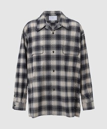 SUGARHILL（シュガーヒル）の「PUNCHING YAK OMBRE PLAID OPEN COLLAR