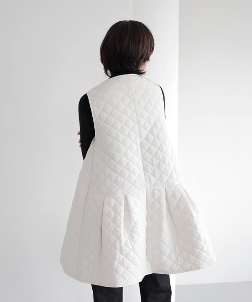 LIAN（リアン）の「キルティングフロントジップミニワンピース  