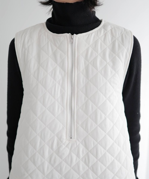 LIAN（リアン）の「キルティングフロントジップミニワンピース  