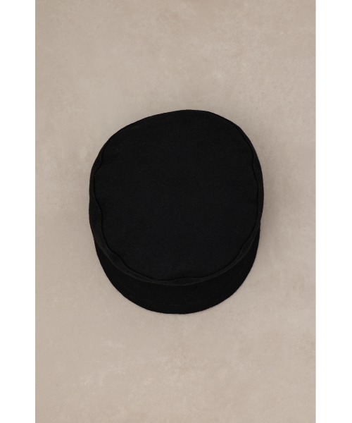 AZUL by moussy(アズールバイマウジー)の「ウールライクキャスケット(キャスケット・レディース・ブラック/グレイッシュベージュ・FREE)」の5枚目の写真