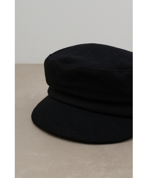 AZUL by moussy(アズールバイマウジー)の「ウールライクキャスケット(キャスケット・レディース・ブラック/グレイッシュベージュ・FREE)」の7枚目の写真