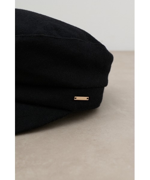 AZUL by moussy(アズールバイマウジー)の「ウールライクキャスケット(キャスケット・レディース・ブラック/グレイッシュベージュ・FREE)」の8枚目の写真